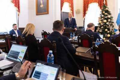 zdjęcie z sesji Rady Miasta Rzeszowa, fot. Grzegorz Bukała, Urząd Miasta Rzeszowa